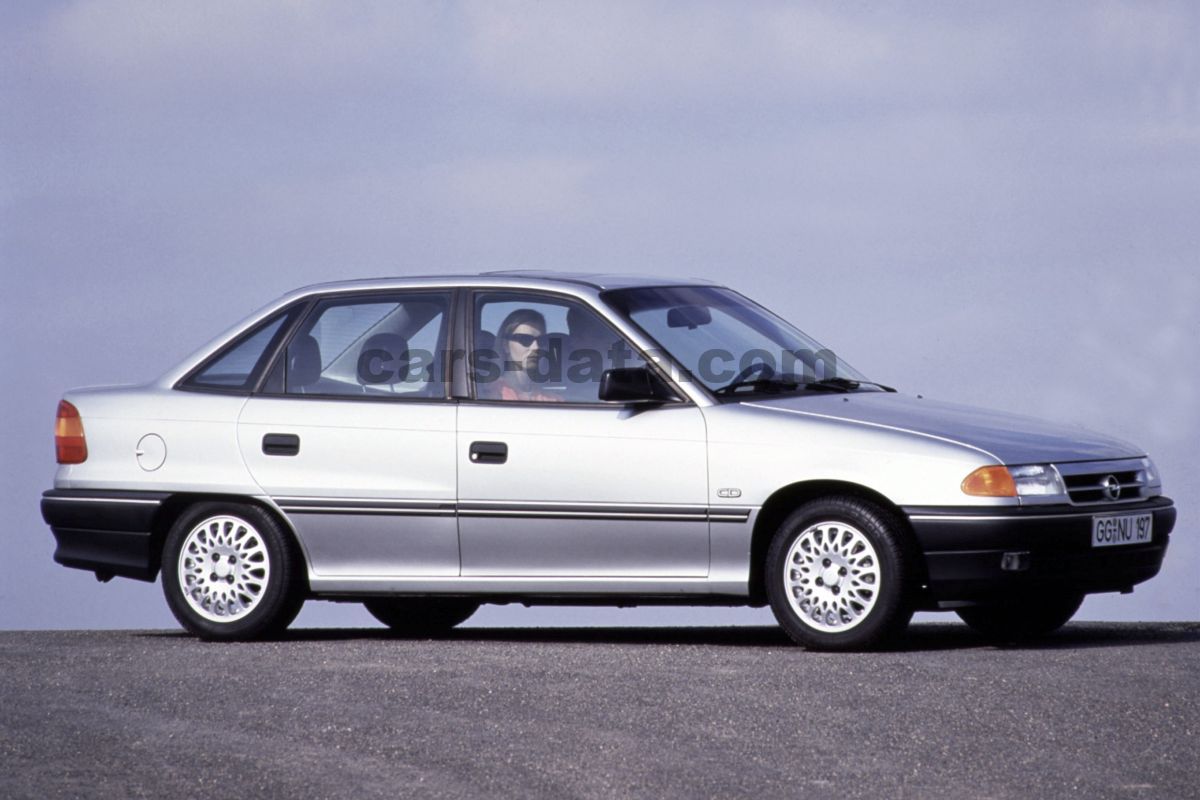 Opel Astra 1.6i GLS, Manual, 1993 - 1994, 71 Hp, 4 doors Technical