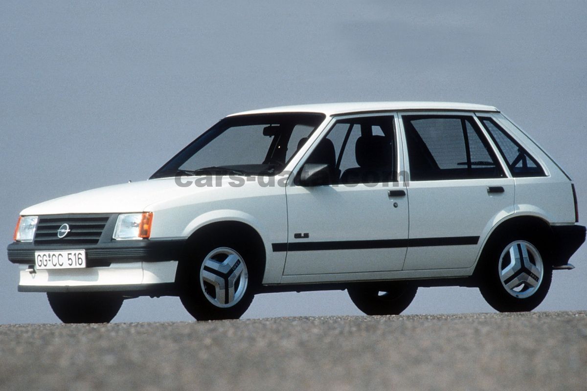 Opel Corsa 1.2 S GLS, Manual, 1985 1988, 54 Hp, 5 doors Technical