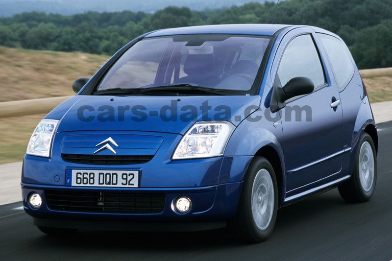 Citroen C2 1.6 16V Vtr 2003 Automatic 3 Doors Specs